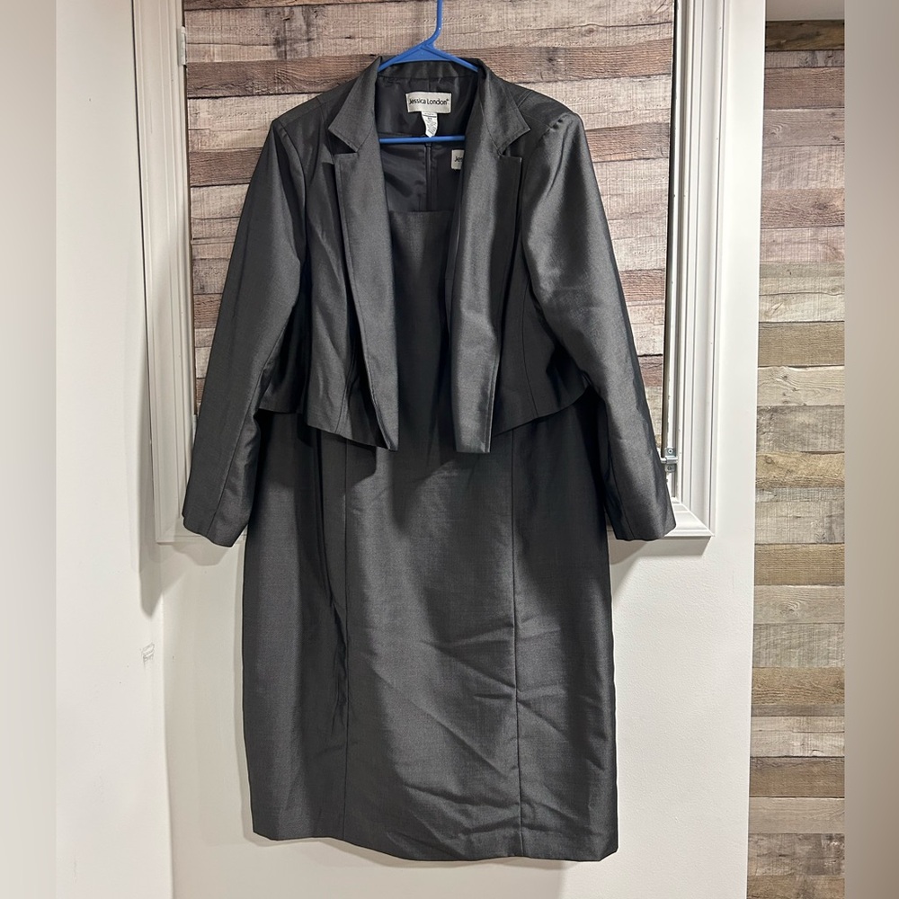 Jessica London Women's Plus Size 2-Piece Jacket Dress